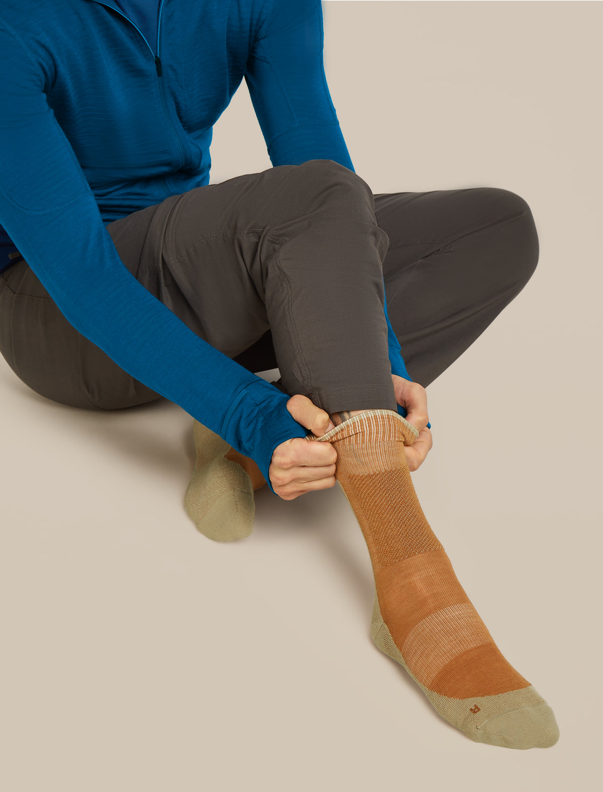 Men’s Merino Hike+ Medium Crew Trail/Flagstone - 7