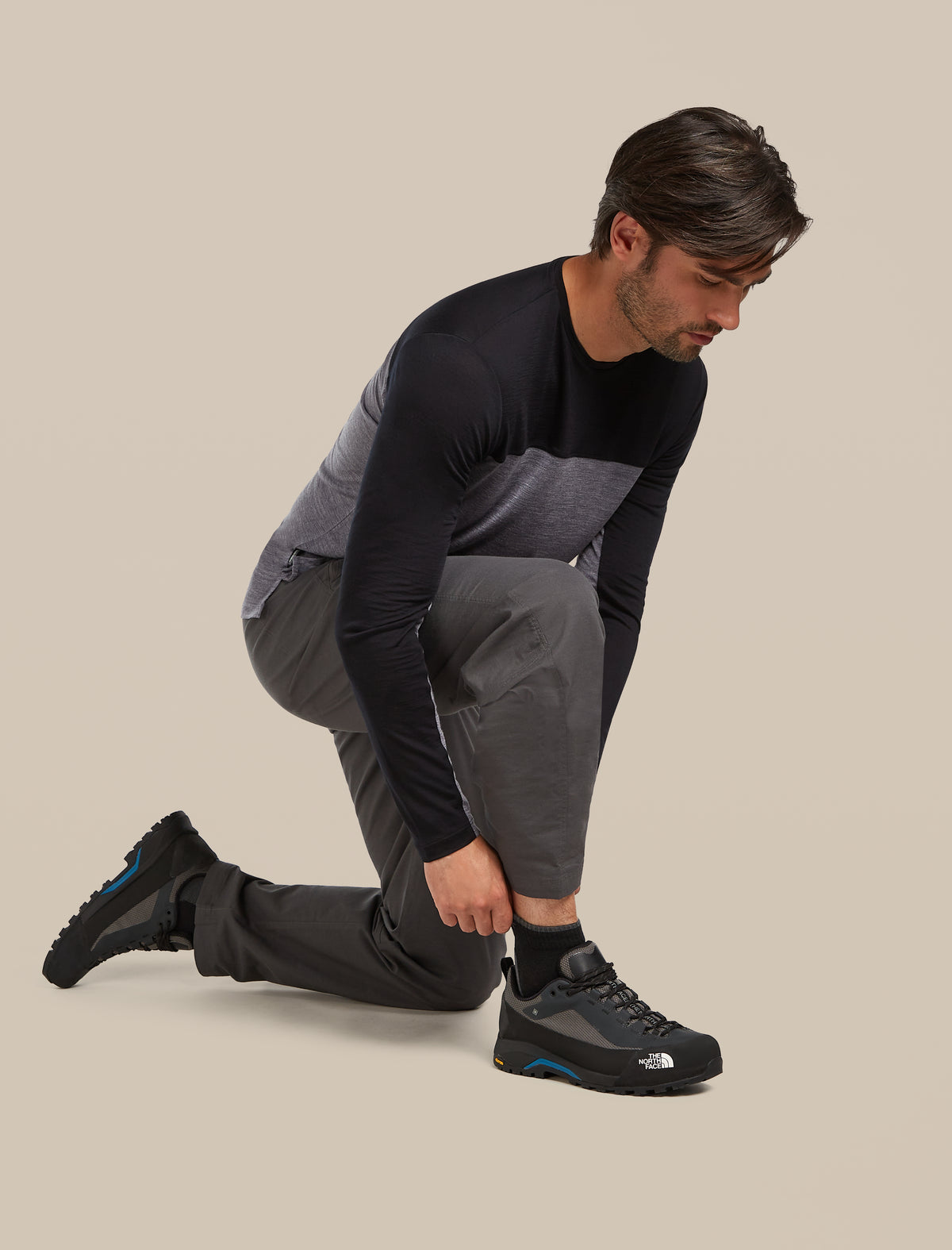 Men’s Merino Hike+ Light Mini Socks Black/Obsidian - 3