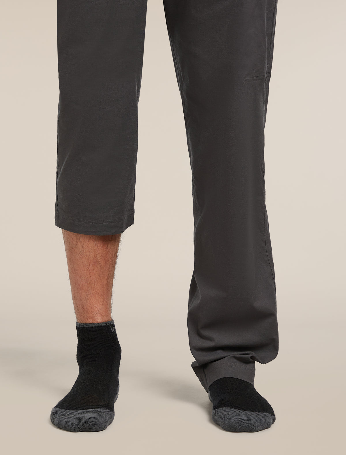 Men’s Merino Hike+ Light Mini Socks Black/Obsidian - 4