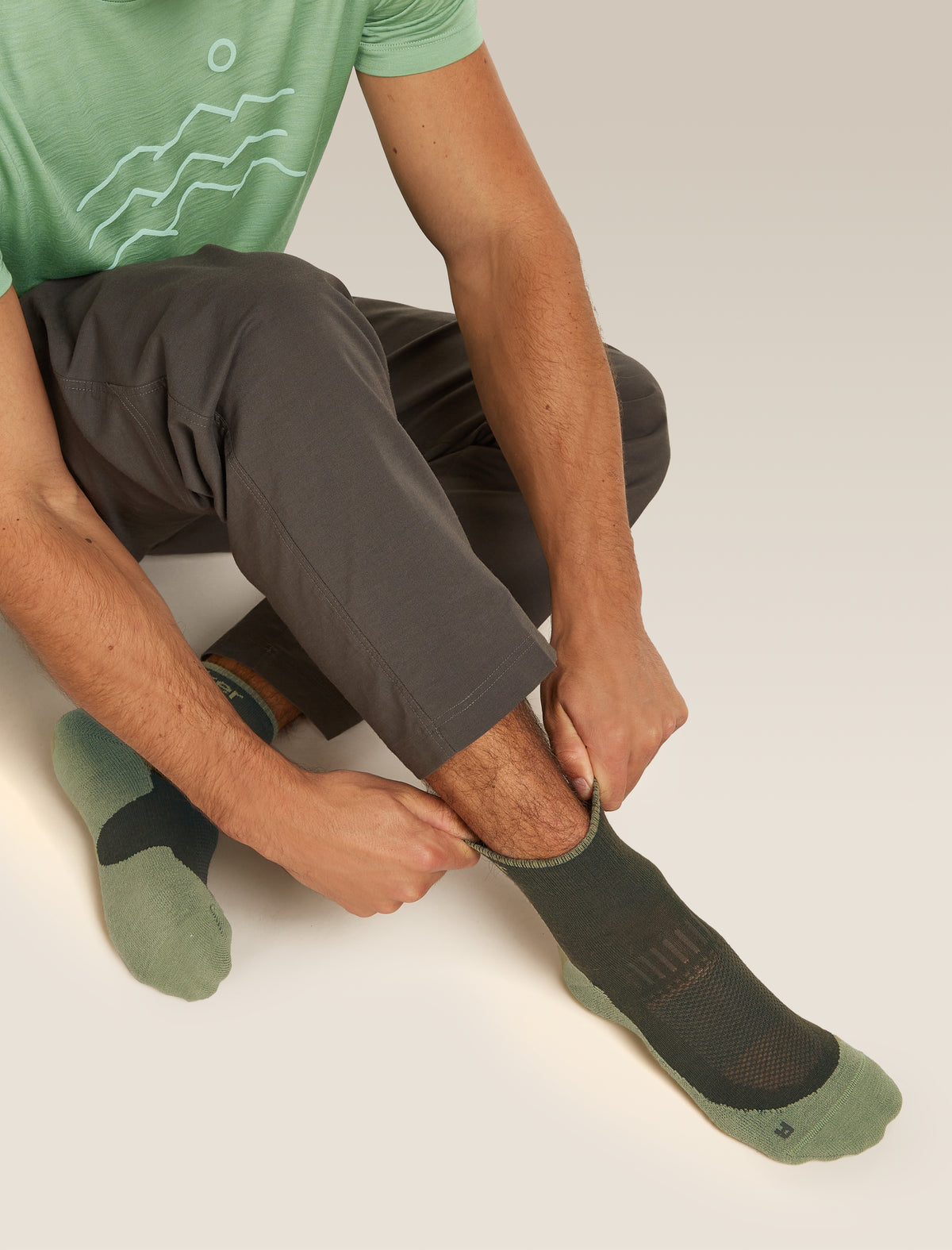 Men’s Merino Hike+ Light Mini Dk loden/Lichen - 7