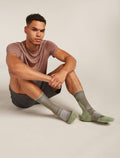 Men’s Merino Hike+ Light Crew Socks Loden/lichen - 2
