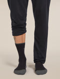 Men’s Merino Hike+ Light Crew Socks Black/Obsidian - 4