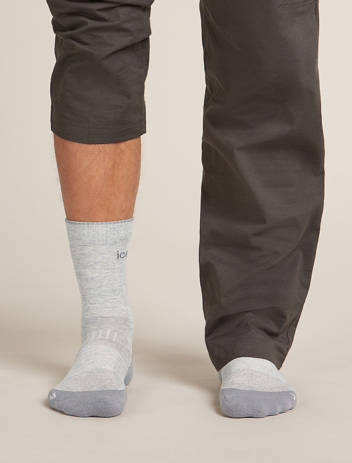 Men’s Merino Hike+ Light Crew Socks Blizzard Hthr/Alloy - 3