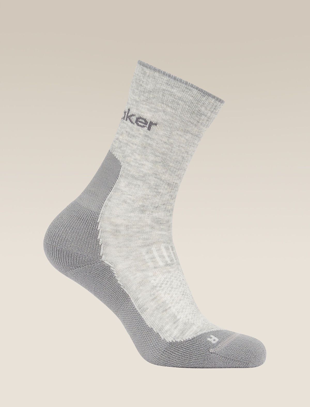 Men’s Merino Hike+ Light Crew Socks Blizzard Hthr/Alloy - 4