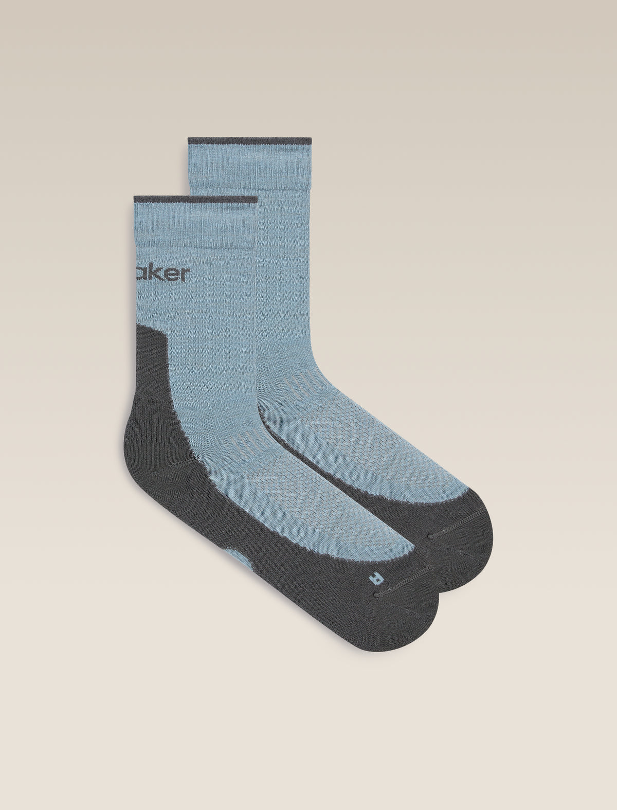 Men’s Merino Hike+ Light Crew Flint blue/Obsidian - 1