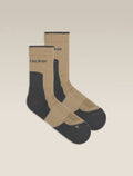 Men's Merino Hike+ Light Crew Socks Cumin/Obsidian - 1