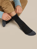 Men’s Merino Hike+ Heavy Crew Black/Obsidian - 5