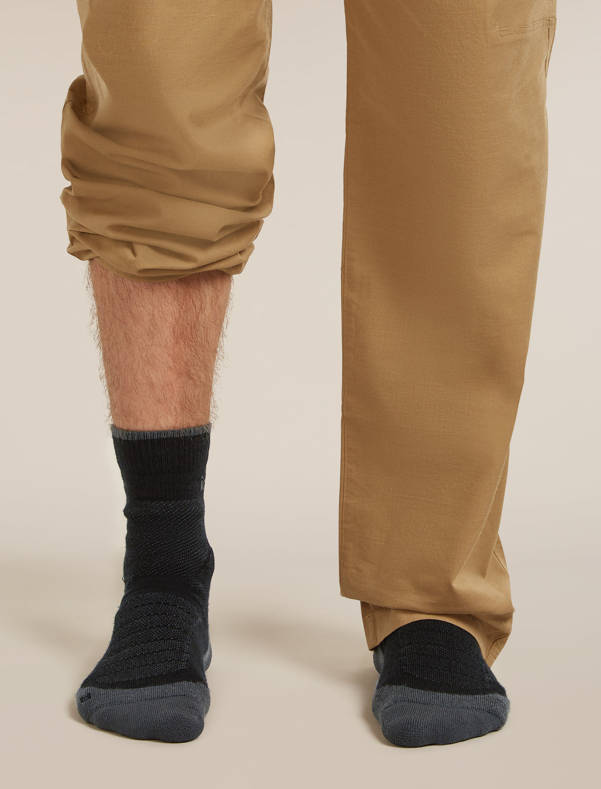 Men’s Merino Hike+ Heavy Crew Black/Obsidian - 2