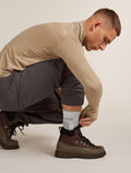 Men’s Merino Hike+ Heavy Crew Socks Blizzard Hthr/Alloy - 1