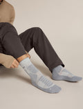 Men’s Merino Hike+ Heavy Crew Socks Blizzard Hthr/Alloy - 2