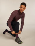 Men’s Merino Hike+ Heavy Crew Socks Java/Black - 1