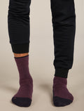 Men’s Merino Hike+ Heavy Crew Socks Java/Black - 3