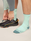 Men's Merino Hike+ Ultralight Crew MINT/BLUE ASH - 1