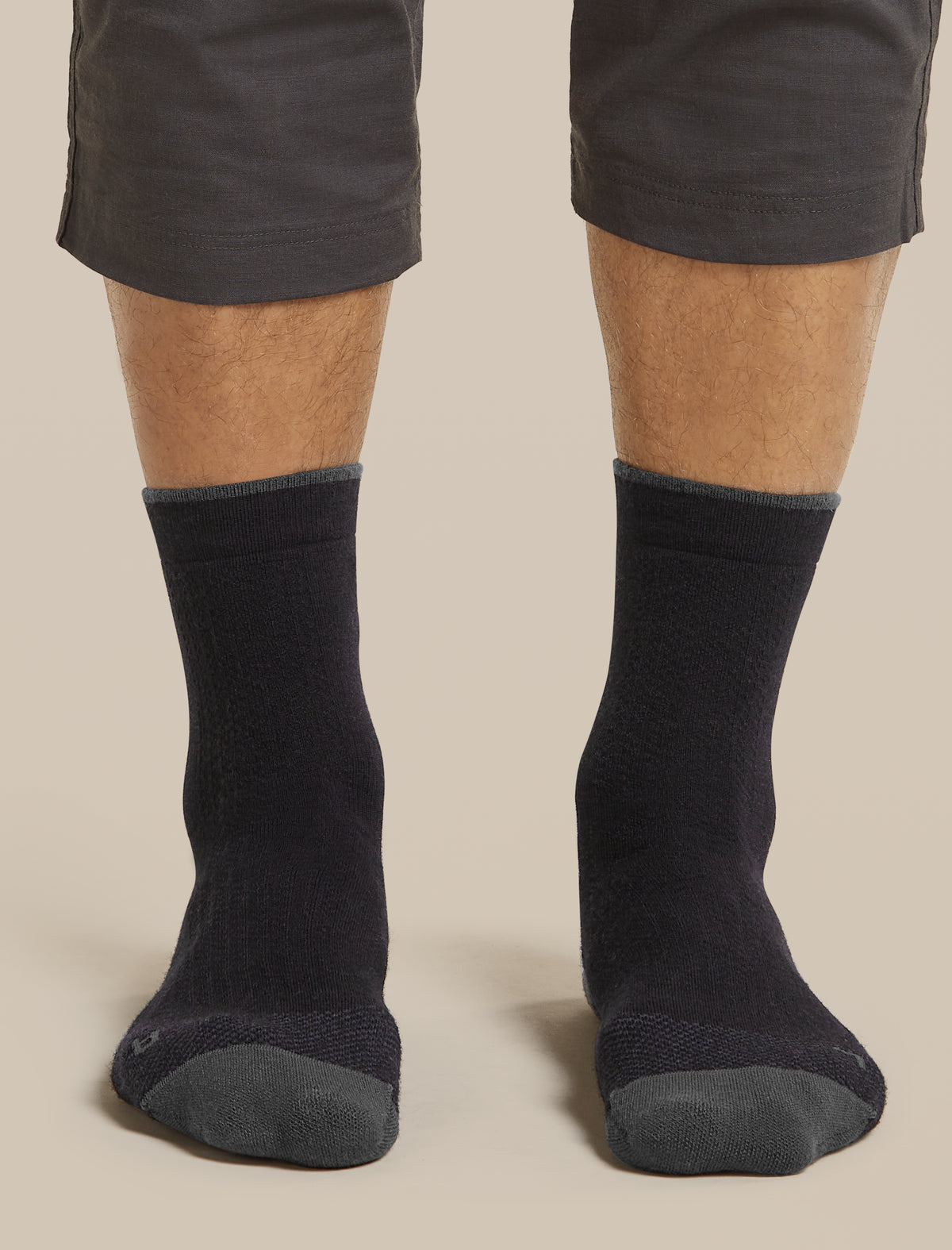 Men's Merino Hike+ Ultralight Socks Quarter Black/Obsidian - 3