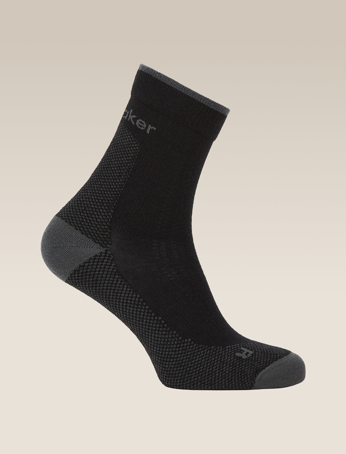 Men's Merino Hike+ Ultralight Socks Quarter Black/Obsidian - 4