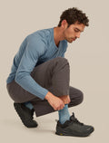 Men’s Merino Hike+ Ultralight Quarter Flint blue/Atlantis - 6
