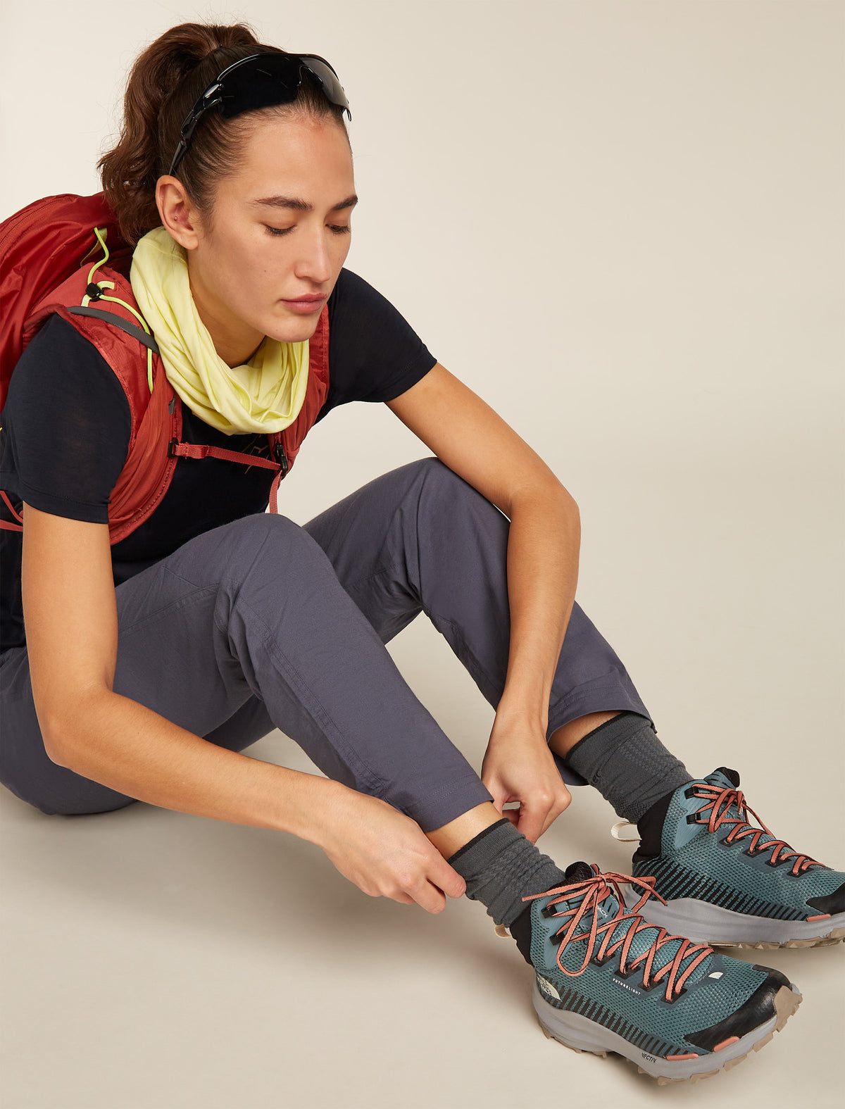 Women's Merino Hike+ Ultralight Crew OBSIDIAN/BLACK - 1