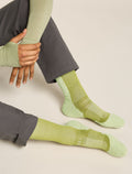 Men’s Merino Hike+ Light Crew Socks IB Solar Olive/ashen - 1