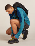 Men’s Merino Blend Run+ Ultralight Crew Socks Fusion Dye Graphite Fd/Graphite - 1