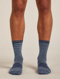 Men’s Merino Blend Run+ Ultralight Crew Socks Fusion Dye Graphite Fd/Graphite - 3