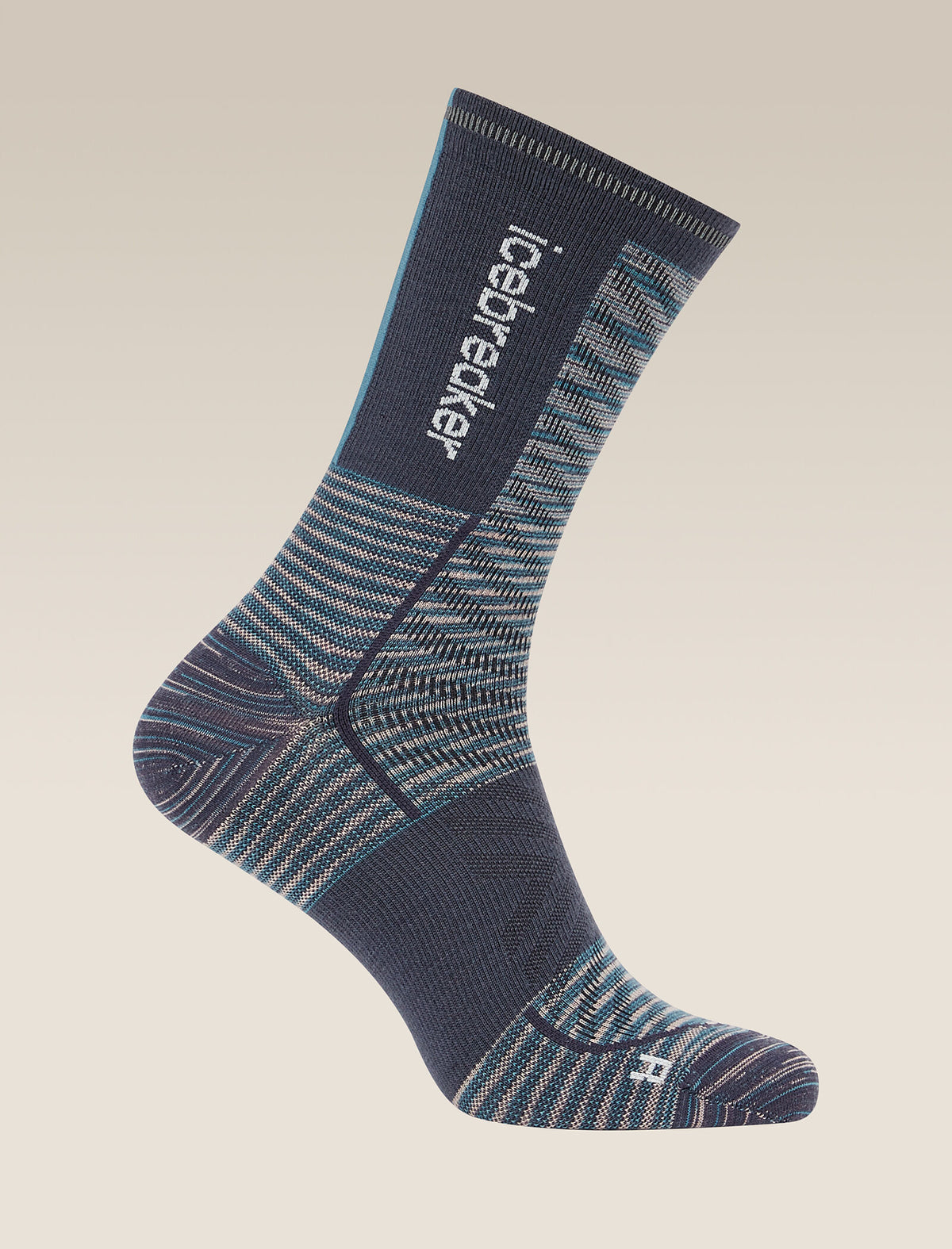 Men’s Merino Blend Run+ Ultralight Crew Socks Fusion Dye Graphite Fd/Graphite - 4