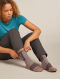 Women’s Merino Blend Run+ Ultralight Crew Socks Fusion Dye Summit Fd/Java - 2