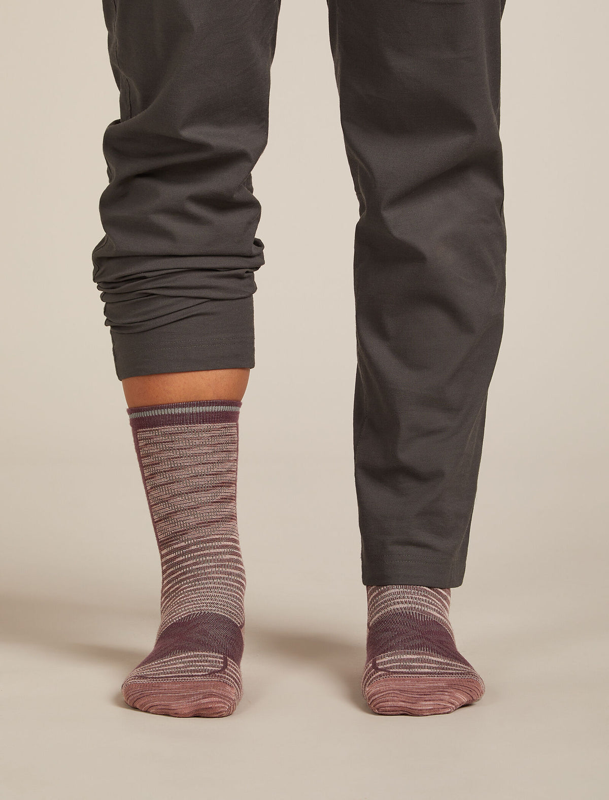 Women’s Merino Blend Run+ Ultralight Crew Socks Fusion Dye Summit Fd/Java - 3