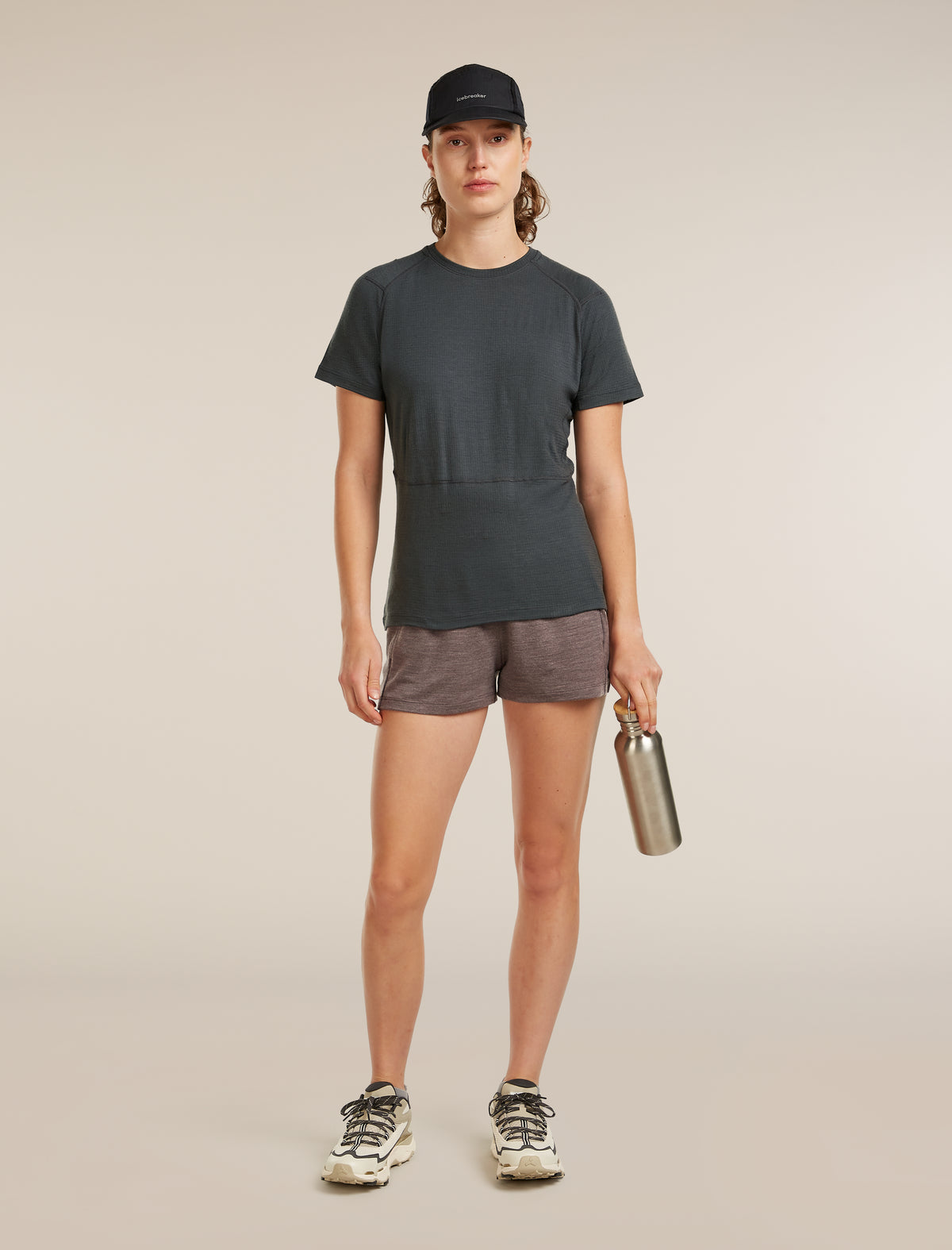 Women’s Merino 200 Waffle Elevation Short Sleeve T-Shirt Obsidian - 4
