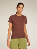 Women’s Merino 200 Waffle Elevation Short Sleeve T-Shirt Carob - 1