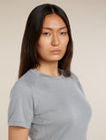 Women’s Merino 200 Waffle Elevation Short Sleeve T-Shirt Alloy/obsidian - 7