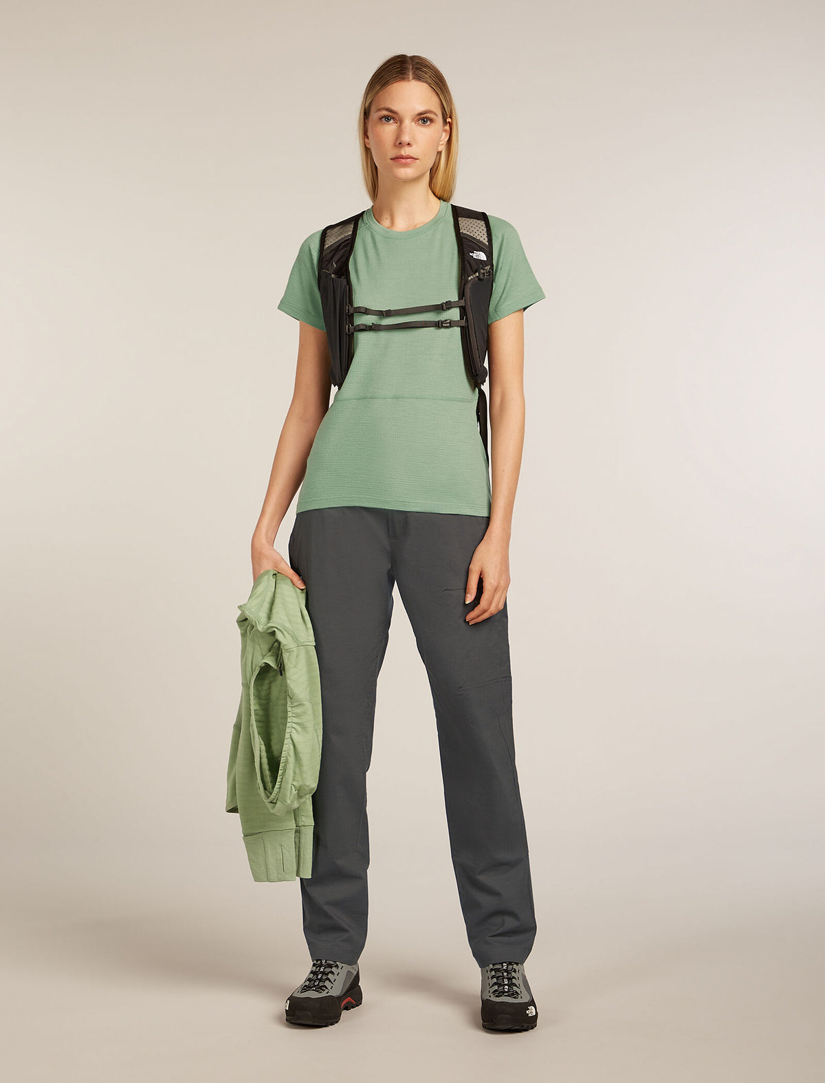 Women’s Merino 200 Waffle Elevation Short Sleeve T-Shirt Seaglass - 4