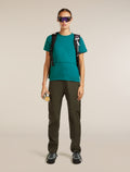 Women’s Merino 200 Waffle Elevation Short Sleeve T-Shirt Tidal teal - 4