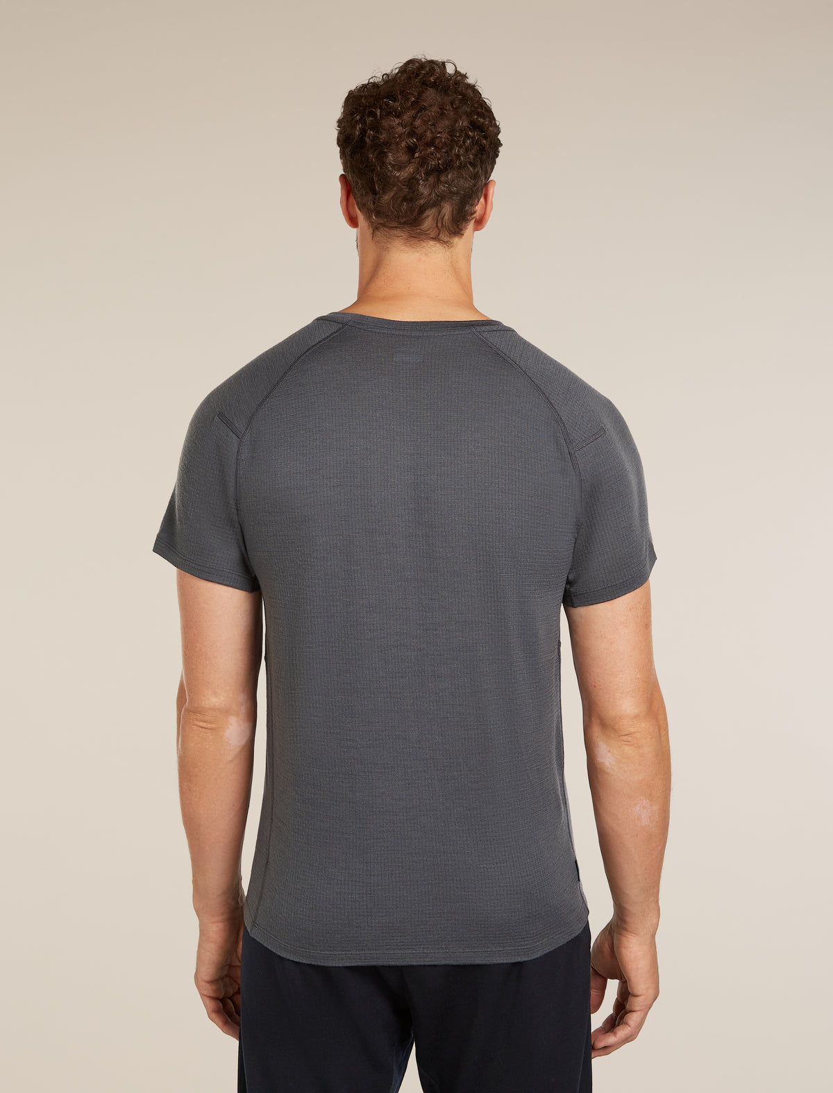 Men’s Merino 200 Waffle Elevation Short Sleeve T-Shirt Obsidian - 2