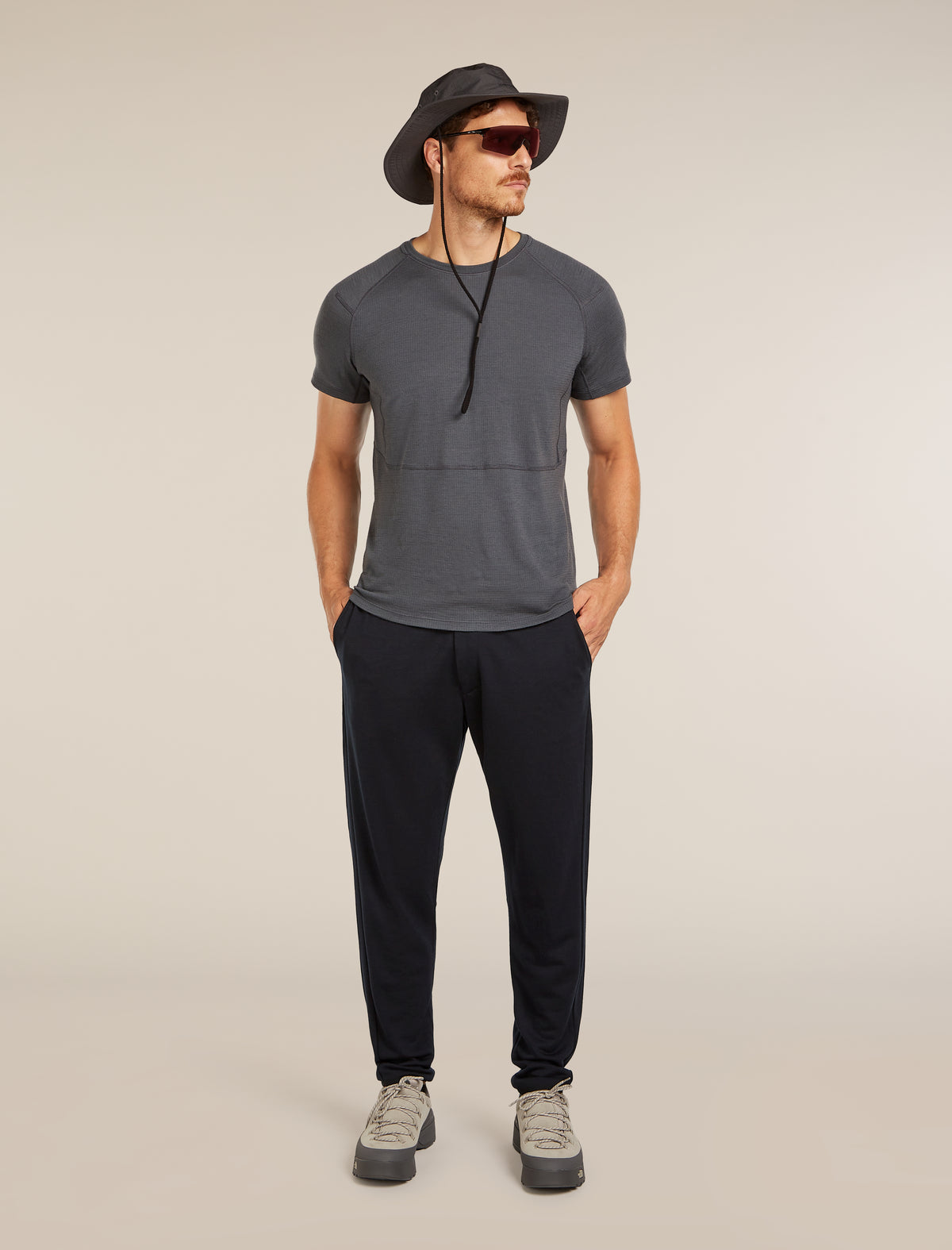 Men’s Merino 200 Waffle Elevation Short Sleeve T-Shirt Obsidian - 4