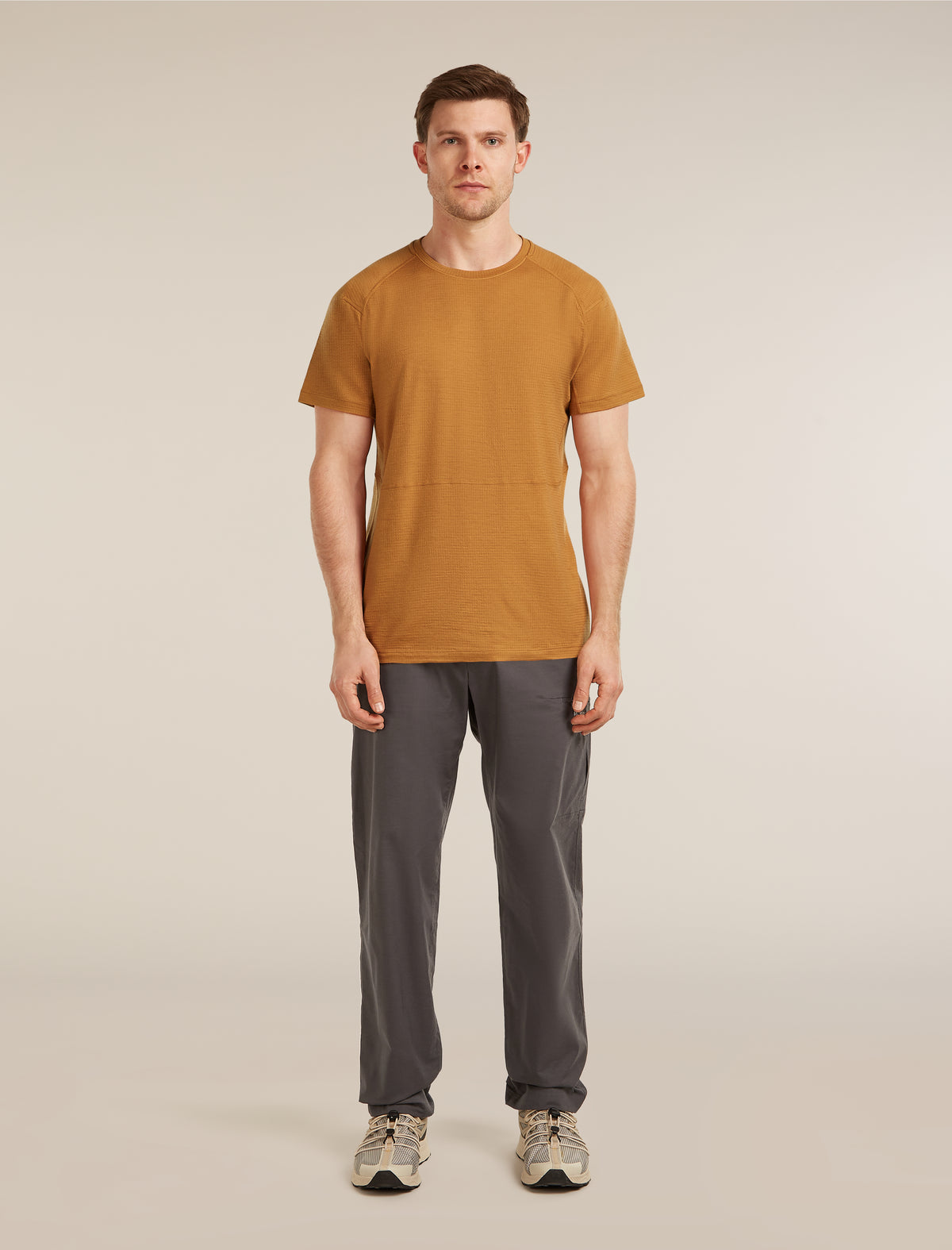 Men’s Merino 200 Waffle Elevation Short Sleeve T-Shirt Trail - 3