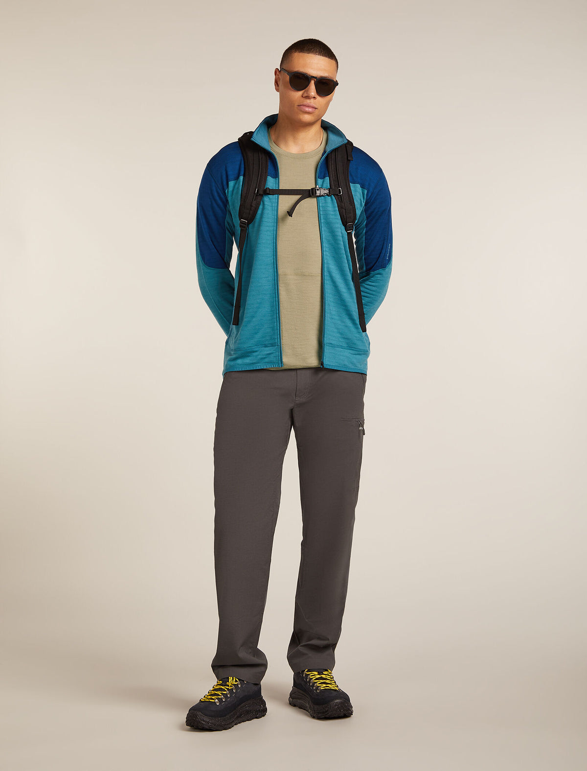 Men’s Merino 200 Waffle Elevation Short Sleeve T-Shirt Flagstone - 4