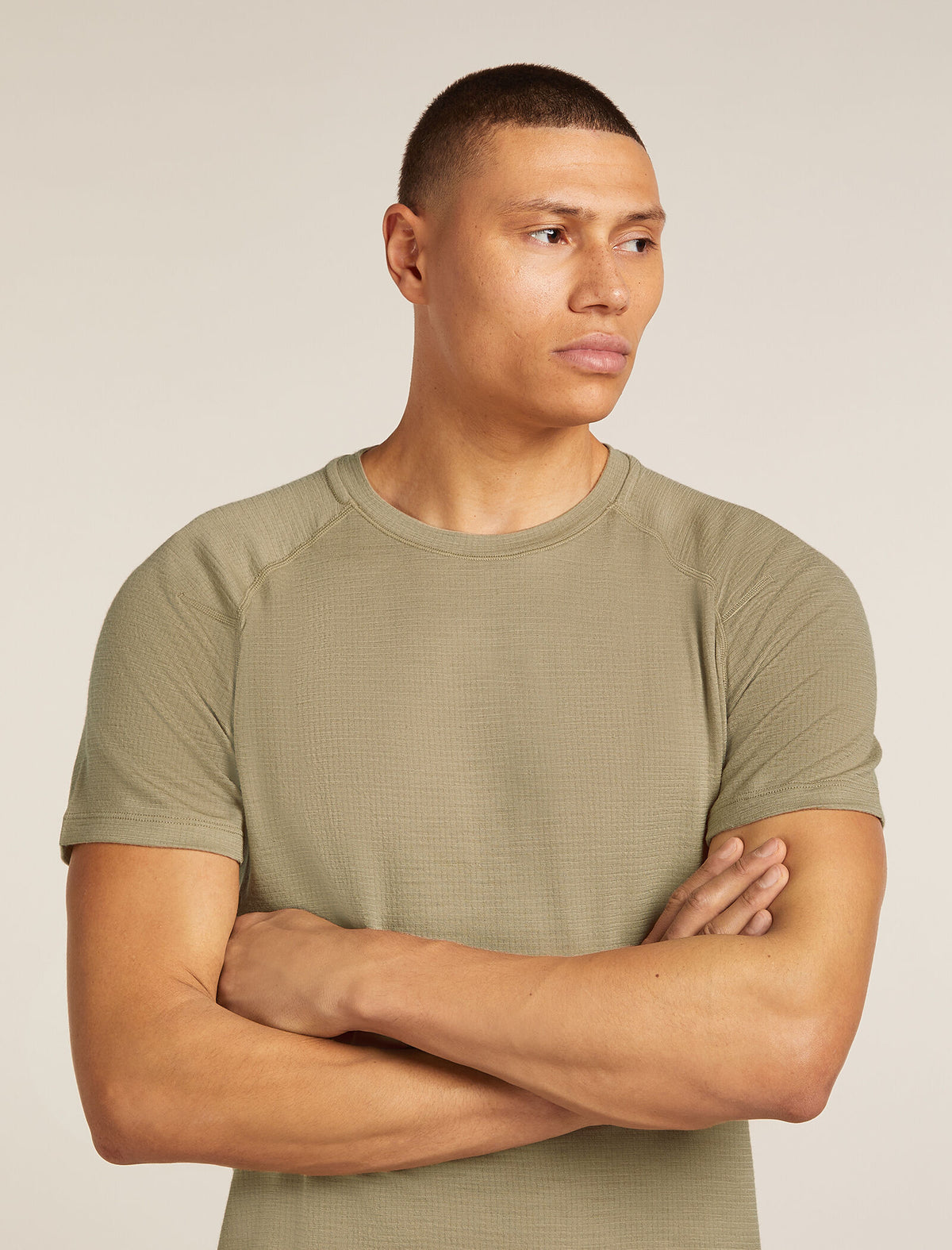 Men’s Merino 200 Waffle Elevation Short Sleeve T-Shirt Flagstone - 5