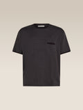 Unisex Merino 150 Short Sleeve T-Shirt Stripe Before dawn/Obsidian - 20