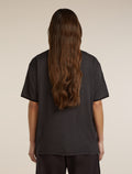 Unisex Merino 150 Short Sleeve T-Shirt Stripe Before dawn/Obsidian - 5