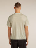 Unisex Merino 150 Short Sleeve T-Shirt Stripe Flagstone/Chalk - 6