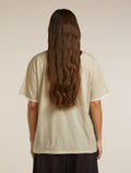Unisex Merino 150 Short Sleeve T-Shirt Stripe Flagstone/Chalk - 7