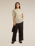 Unisex Merino 150 Short Sleeve T-Shirt Stripe Flagstone/Chalk - 9