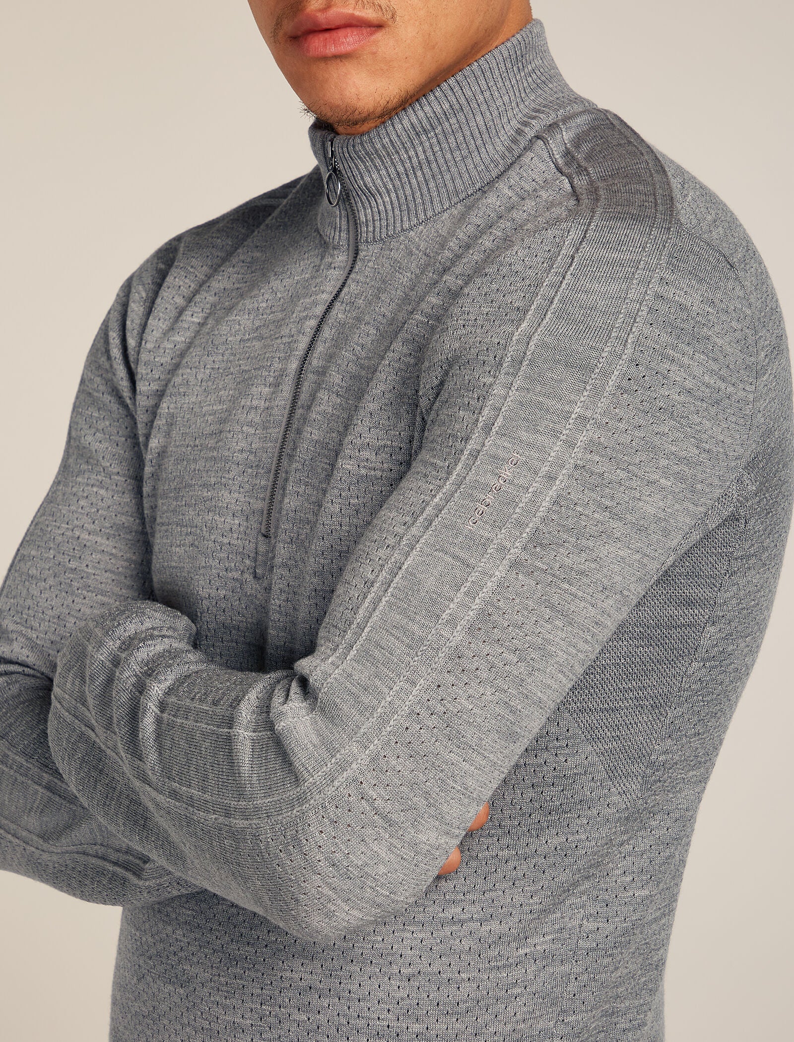 Men's Merino icebreaker Anniversary Original Long Sleeve Half Zip Top