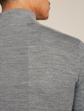 Men’s Merino icebreaker Anniversary Original Long Sleeve Half Zip Top Metro Heather - 8