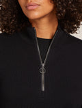 Women’s Merino icebreaker Anniversary Original Long Sleeve Half Zip Top Black - 5