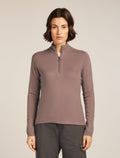 Women’s Merino icebreaker Anniversary Original Long Sleeve Half Zip Top Summit - 1