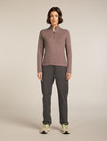 Women’s Merino icebreaker Anniversary Original Long Sleeve Half Zip Top Summit - 3