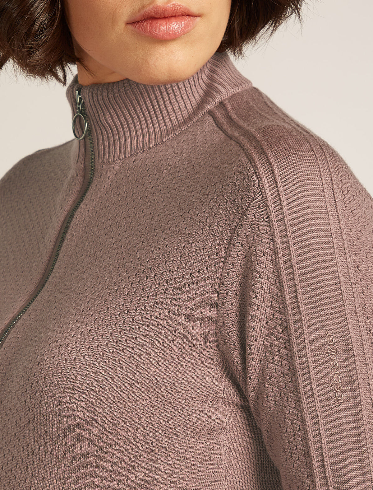 Women’s Merino icebreaker Anniversary Original Long Sleeve Half Zip Top Summit - 5