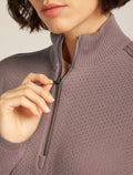 Women’s Merino icebreaker Anniversary Original Long Sleeve Half Zip Top Summit - 7