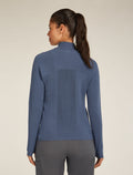 Women’s Merino icebreaker Anniversary Original Long Sleeve Half Zip Top Dawn - 3